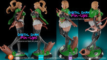 Cargar imagen en el visor de la galería, SFW Elf girl archer, Pin-up Miniatures by Digital Dark - Ravenous Miniatures
