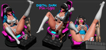Cargar imagen en el visor de la galería, SFW Gamer girl kitty player, Pin-up Miniatures by Digital Dark - Ravenous Miniatures
