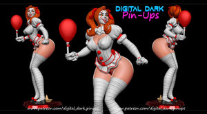 SFW Jester girl Pin-up Miniatures by Digital Dark - Ravenous Miniatures
