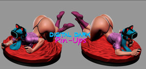SFW VR girl, Pin-up Miniatures by Digital Dark - Ravenous Miniatures