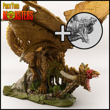 Load image into Gallery viewer, Shackled Dragon (60mm) - Ravenous Miniatures
