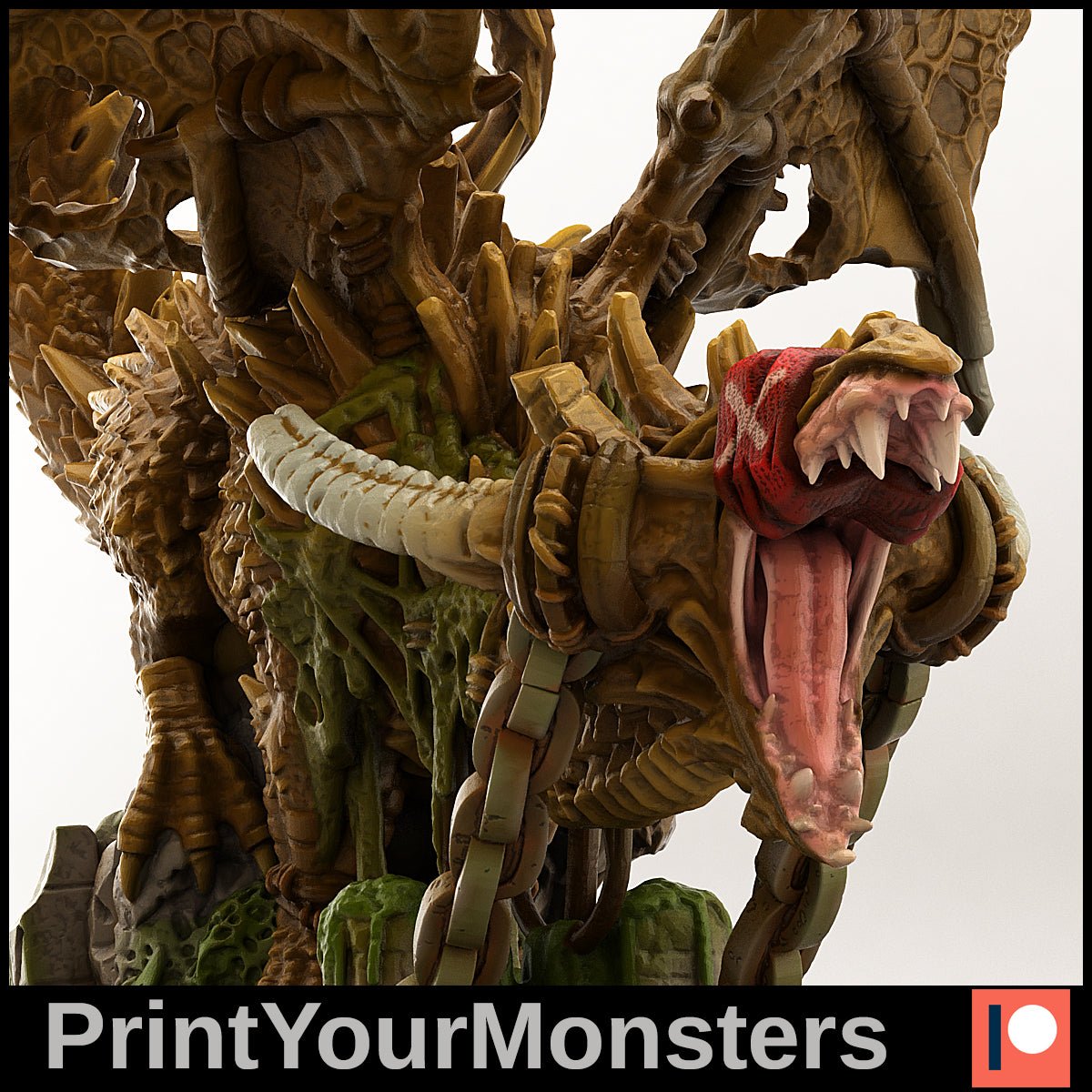 Shackled Dragon (60mm) - Ravenous Miniatures