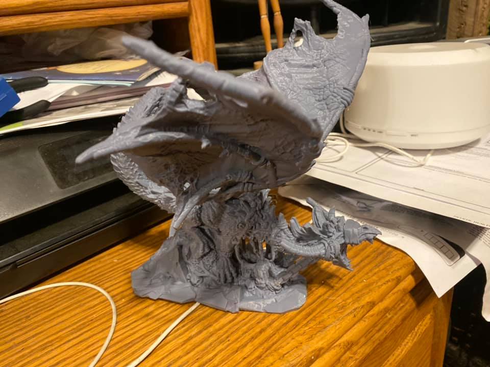 Shackled Dragon (60mm) - Ravenous Miniatures
