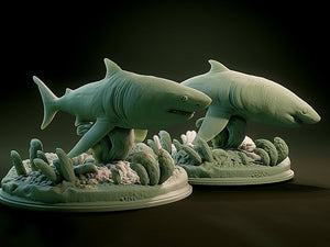Shark, Resin miniatures 11:56 (28mm / 34mm) scale - Ravenous Miniatures