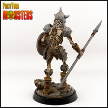 Load image into Gallery viewer, Skeleton Spear and Sheild - Ravenous Miniatures
