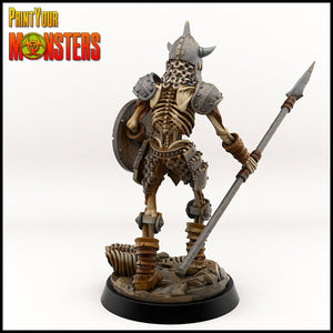 Skeleton Spear and Sheild - Ravenous Miniatures