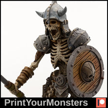 Load image into Gallery viewer, Skeleton Spear and Sheild - Ravenous Miniatures
