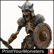 Skeleton Spear and Sheild - Ravenous Miniatures