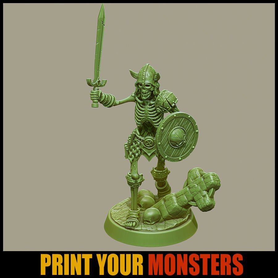 Skeleton Sword & Board - Ravenous Miniatures