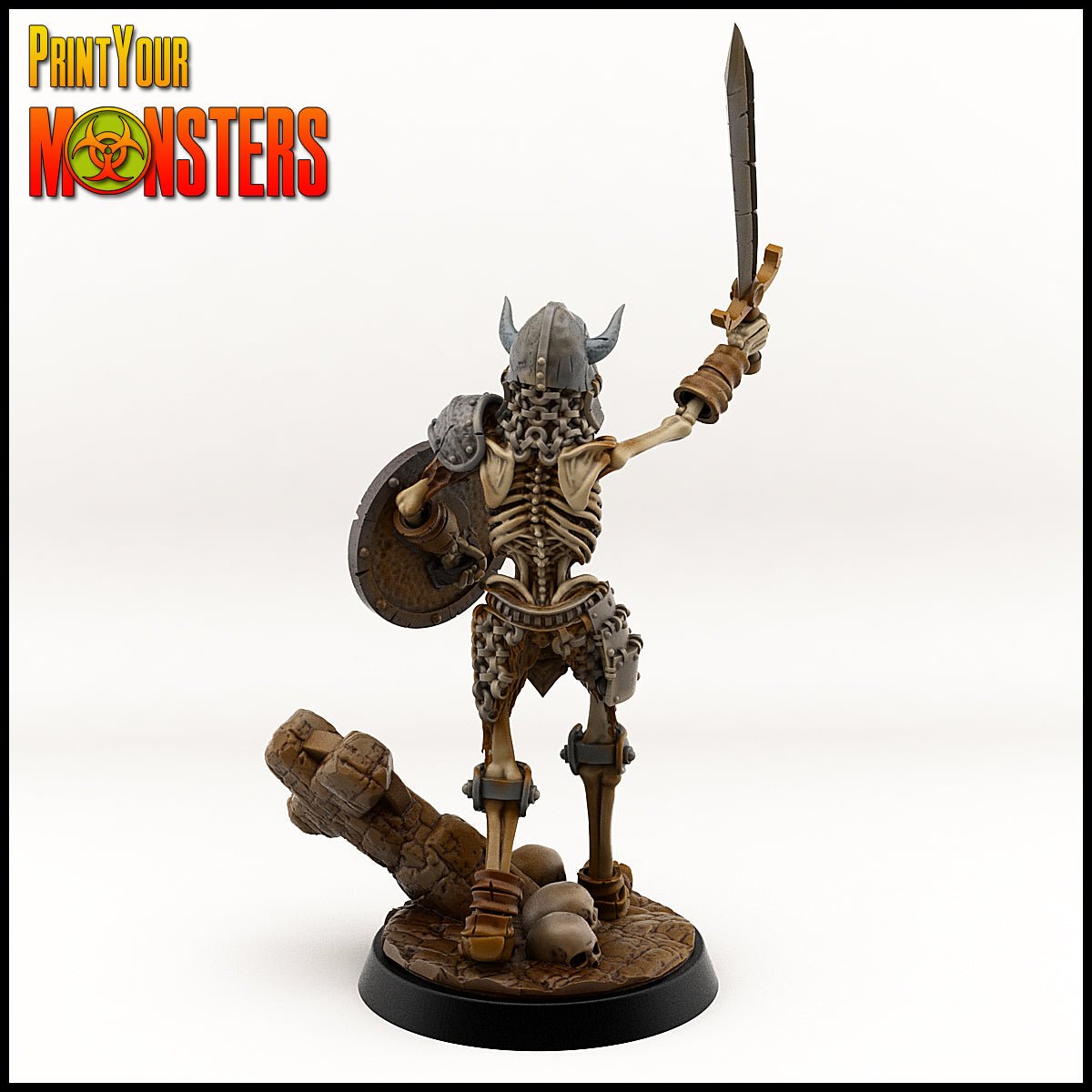 Skeleton Sword & Board - Ravenous Miniatures