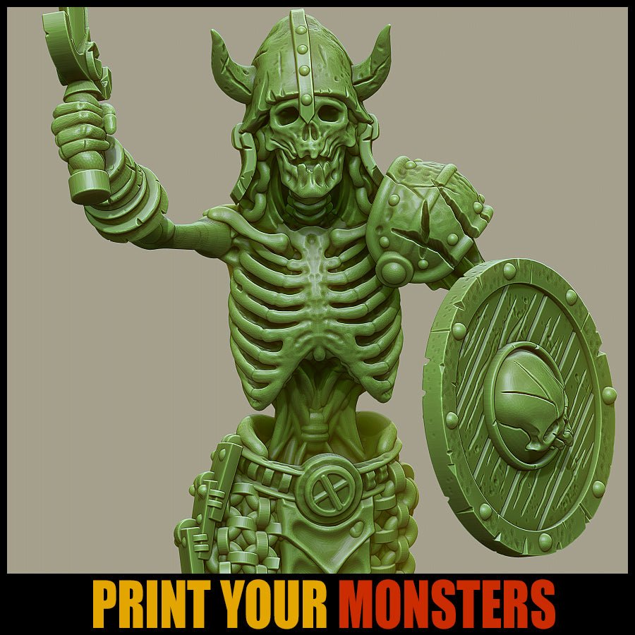 Skeleton Sword & Board - Ravenous Miniatures