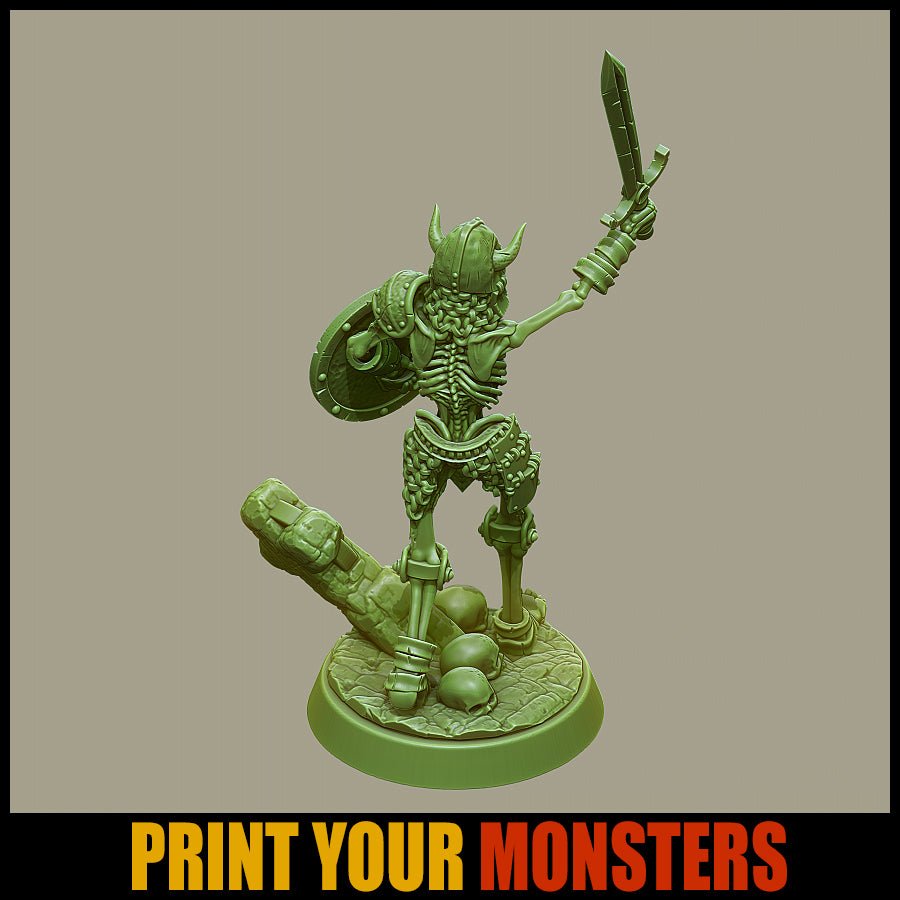 Skeleton Sword & Board - Ravenous Miniatures