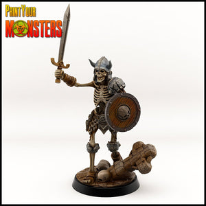 Skeleton Sword & Board - Ravenous Miniatures