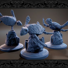 Load image into Gallery viewer, Skeleton turtles X3 , Resin Miniatures by Brayan Naffarate - Ravenous Miniatures
