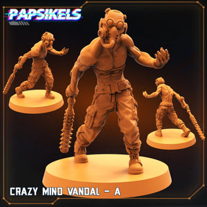 Slim Crazy Mind Vandals, Resin miniatures 11:56 (28mm / 32mm) scale - Ravenous Miniatures