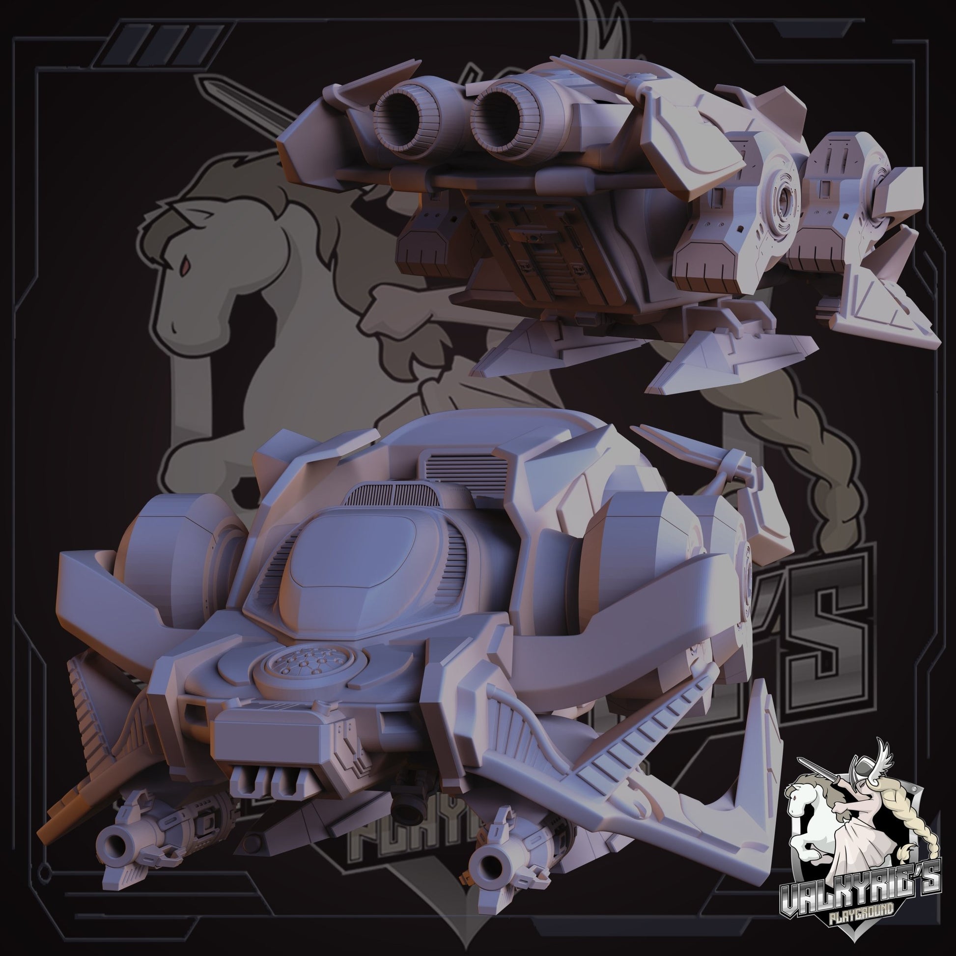 SP7 Attack ship, Unpainted Resin Miniature Models. - Ravenous Miniatures