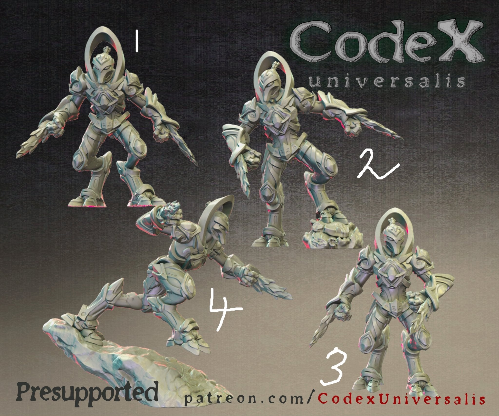 Codex Universalis Starforged set, 3d Printed Miniatures by Codex Universalis – Ravenous ...
