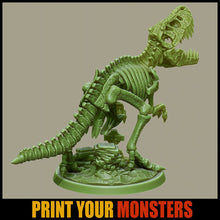 Load image into Gallery viewer, T-Rex Skeleton - Ravenous Miniatures
