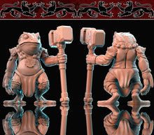 Load image into Gallery viewer, Toad folk, Resin miniatures 11:56 (28mm / 34mm) scale - Ravenous Miniatures
