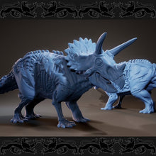 Загрузить изображение в средство просмотра галереи, Triceratops, Resin miniatures 11:56 (28mm / 34mm) scale - Ravenous Miniatures
