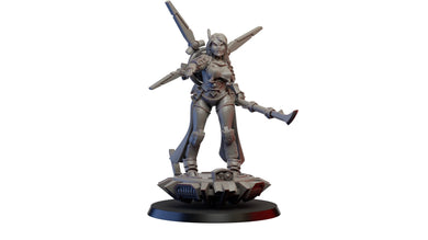 Trooper Pin-up Ethereal, Resin miniatures 11:56 (28mm / 32mm) scale - Ravenous Miniatures