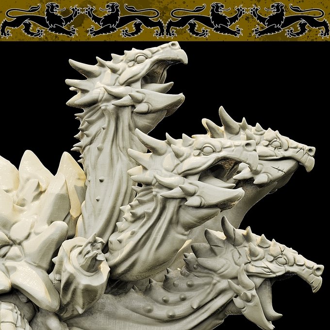 Turtle Hydra TurtleHydra, Resin miniatures 11:56 (28mm / 34mm) scale – Ravenous ...