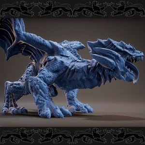 Undead Dragon, Resin miniatures 11:56 (28mm / 34mm) scale - Ravenous Miniatures