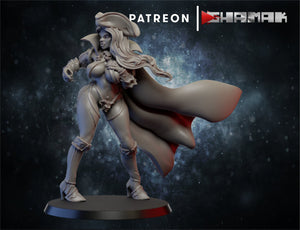 Vampire pin-up, Resin miniatures 11:56 (28mm / 32mm) scale - Ravenous Miniatures