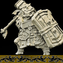 Load image into Gallery viewer, Wereboar, Resin miniatures 11:56 (28mm / 34mm) scale - Ravenous Miniatures
