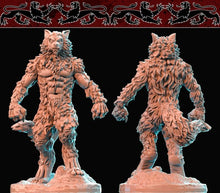 Load image into Gallery viewer, Werewolf, Resin miniatures 11:56 (28mm / 34mm) scale - Ravenous Miniatures
