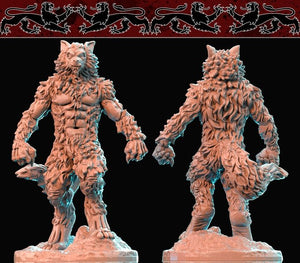 Werewolf, Resin miniatures 11:56 (28mm / 34mm) scale - Ravenous Miniatures