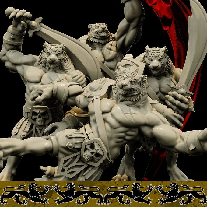 Xbalanque, Resin miniatures 11:56 (28mm / 34mm) scale - Ravenous Miniatures
