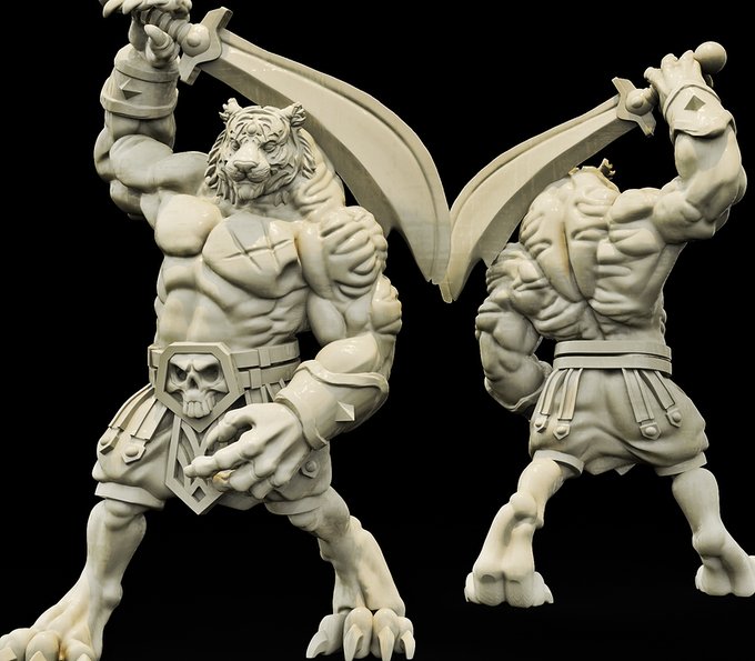 Xbalanque, Resin miniatures 11:56 (28mm / 34mm) scale - Ravenous Miniatures
