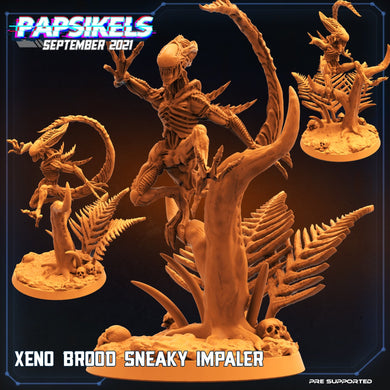 Xeno Brood sneaky impaler, Resin miniatures, unpainted and unassembled - Ravenous Miniatures