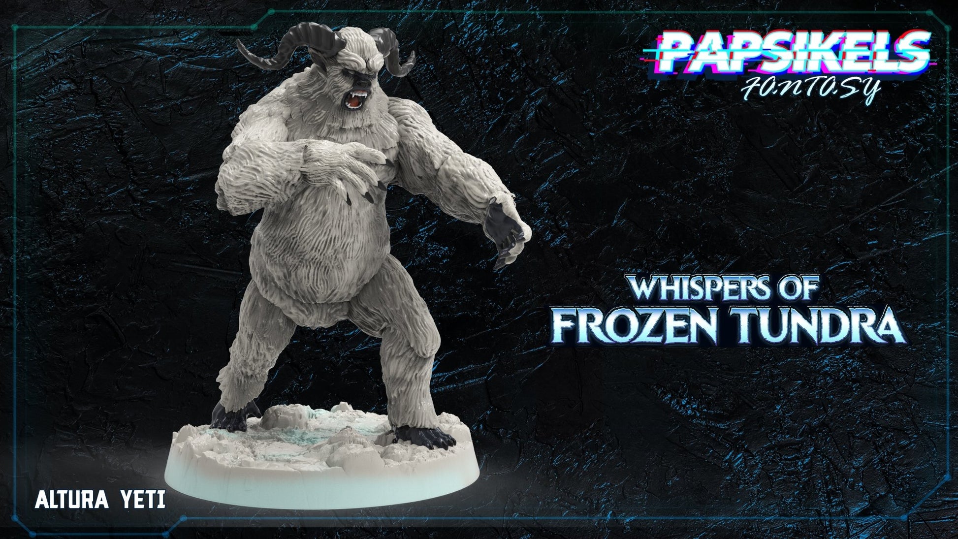 Yetis, 3d Printed Resin Miniatures - Ravenous Miniatures
