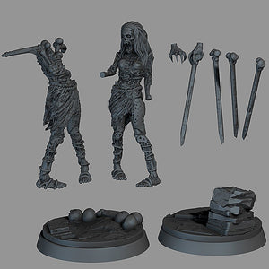 Zombie Crossbow and Loader - Ravenous Miniatures