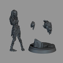 Load image into Gallery viewer, Zombie Head hunter - Ravenous Miniatures
